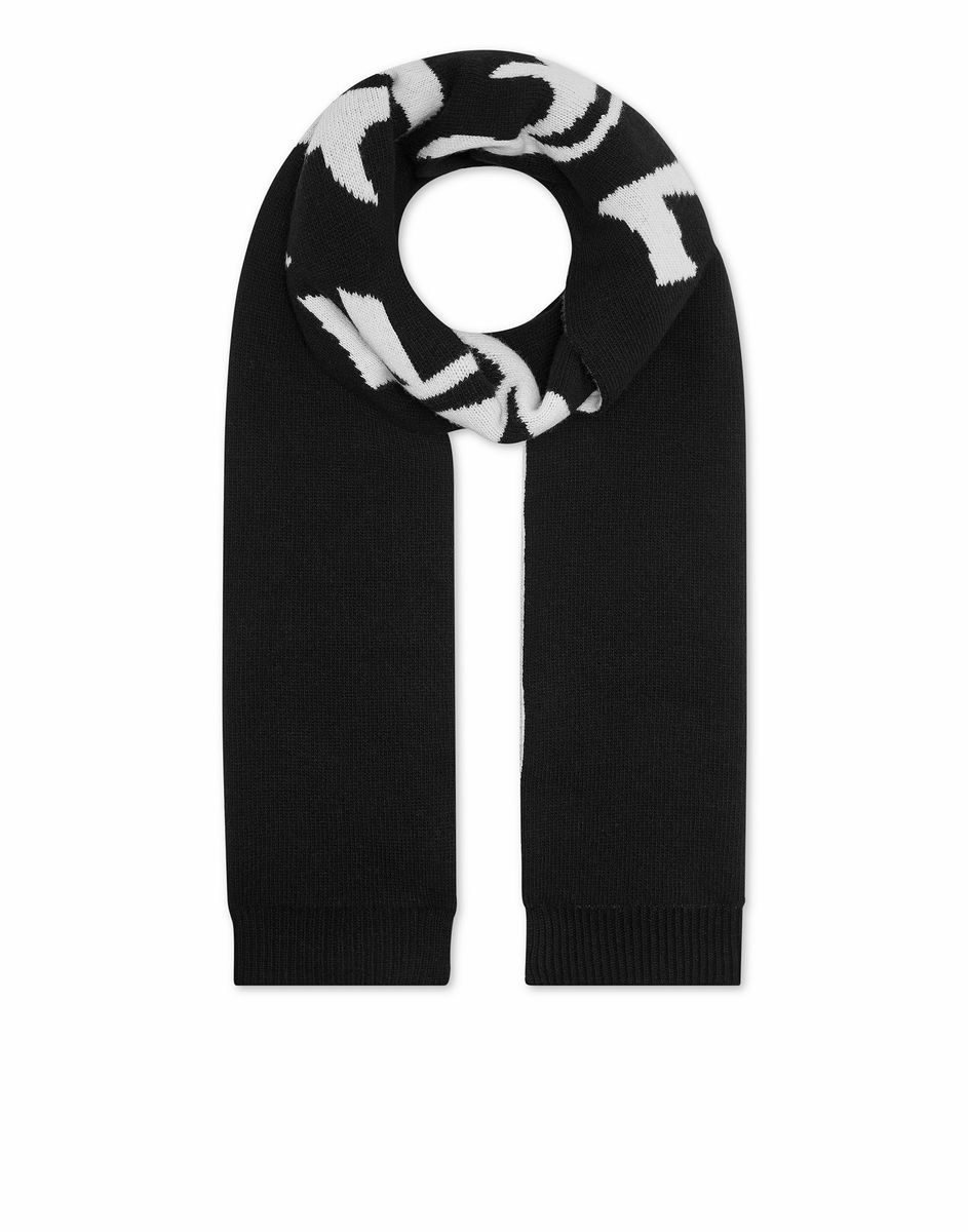 Gothic Logo Jacquard Wollschal