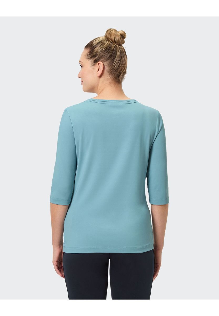 Klassisches Rundhals-Shirt mit 3/4-Ärmeln