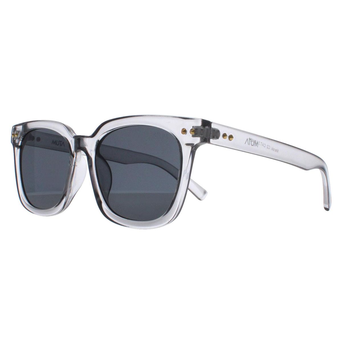 Klassische quadratische transparente Sonnenbrille