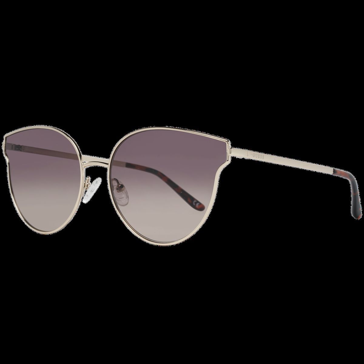 Elegante Cat-Eye Sonnenbrille Gold Grau Verlauf