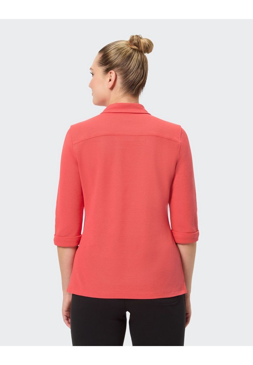 Klassisches Damen Poloshirt mit 3/4-Ärmel