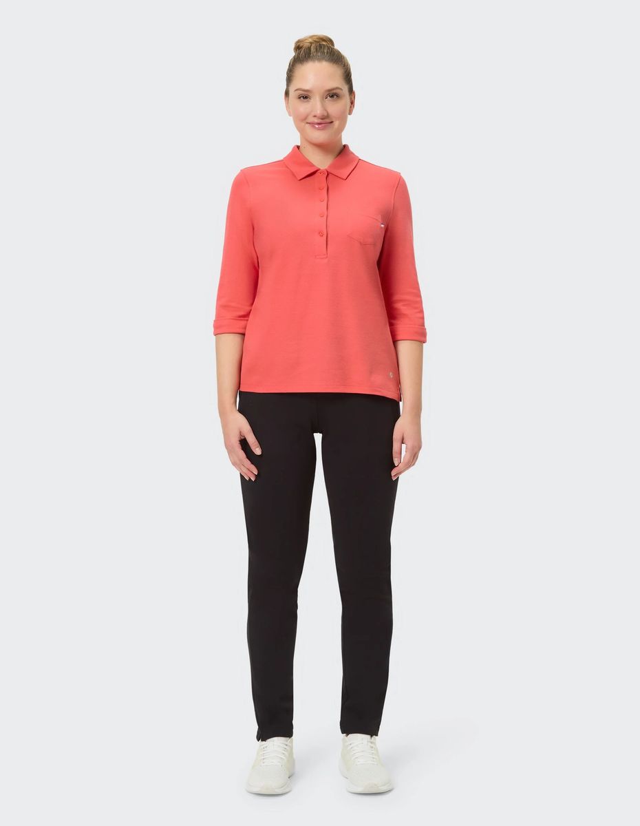 Klassisches Damen Poloshirt mit 3/4-Ärmel