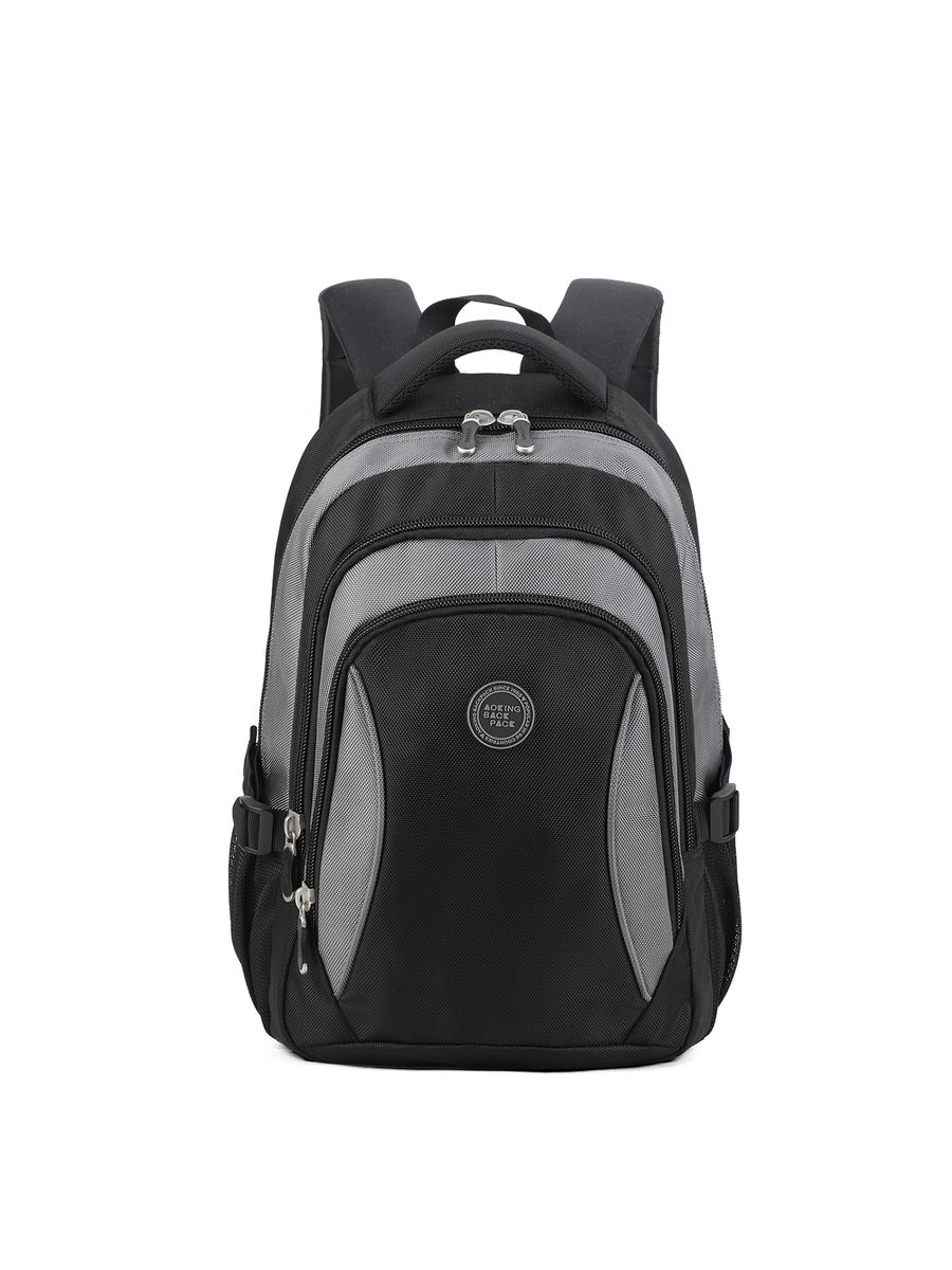 Moderner Unisex Rucksack Grau und Schwarz
