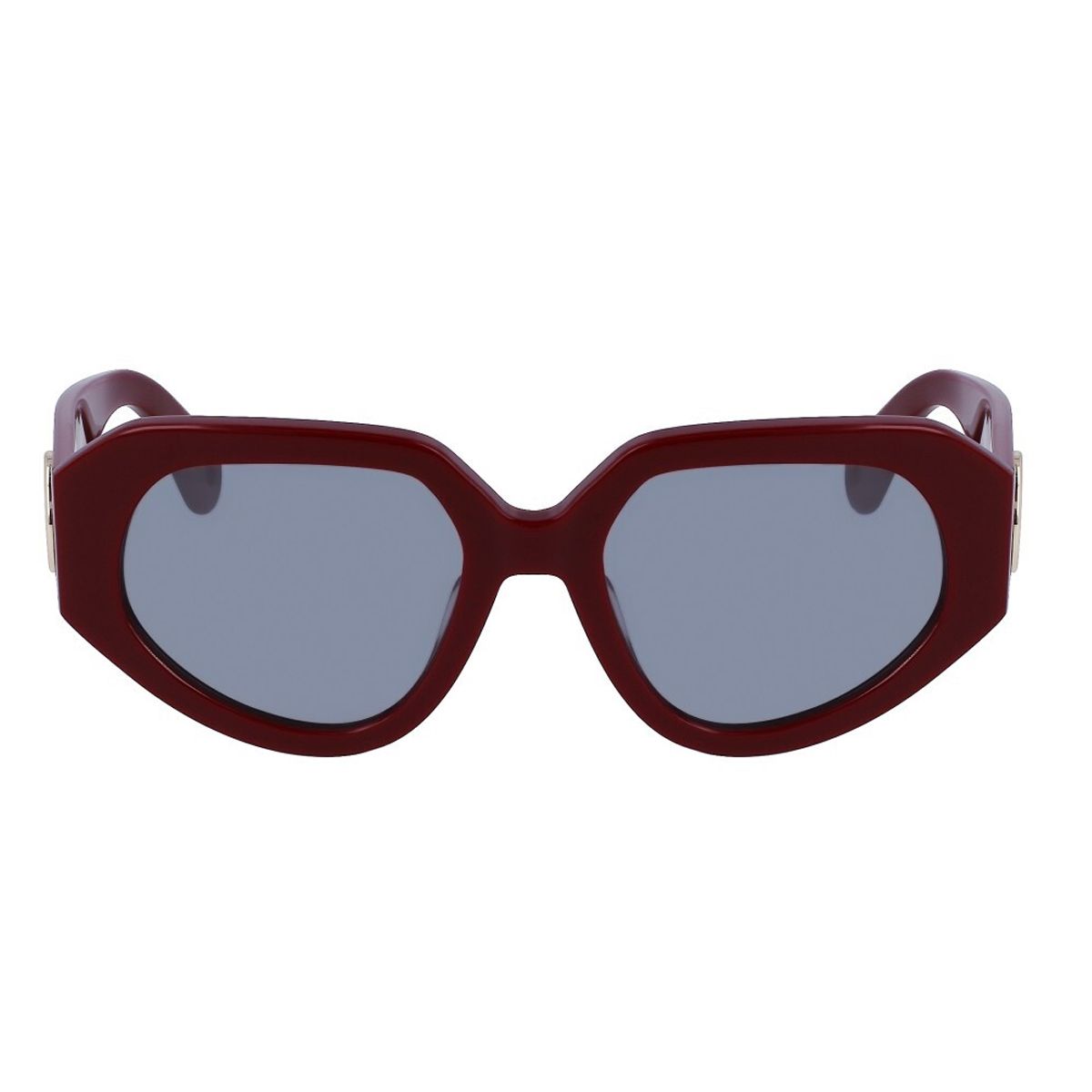 Geometrische Sonnenbrille mit Acetatrahmen