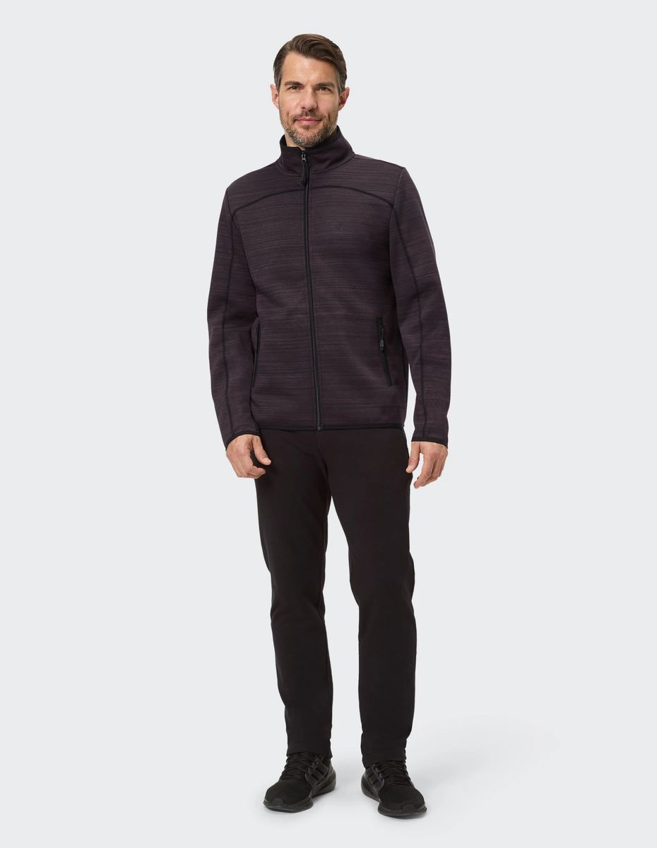 Herren Fleece Trainingsjacke mit durchgehendem Reißverschluss