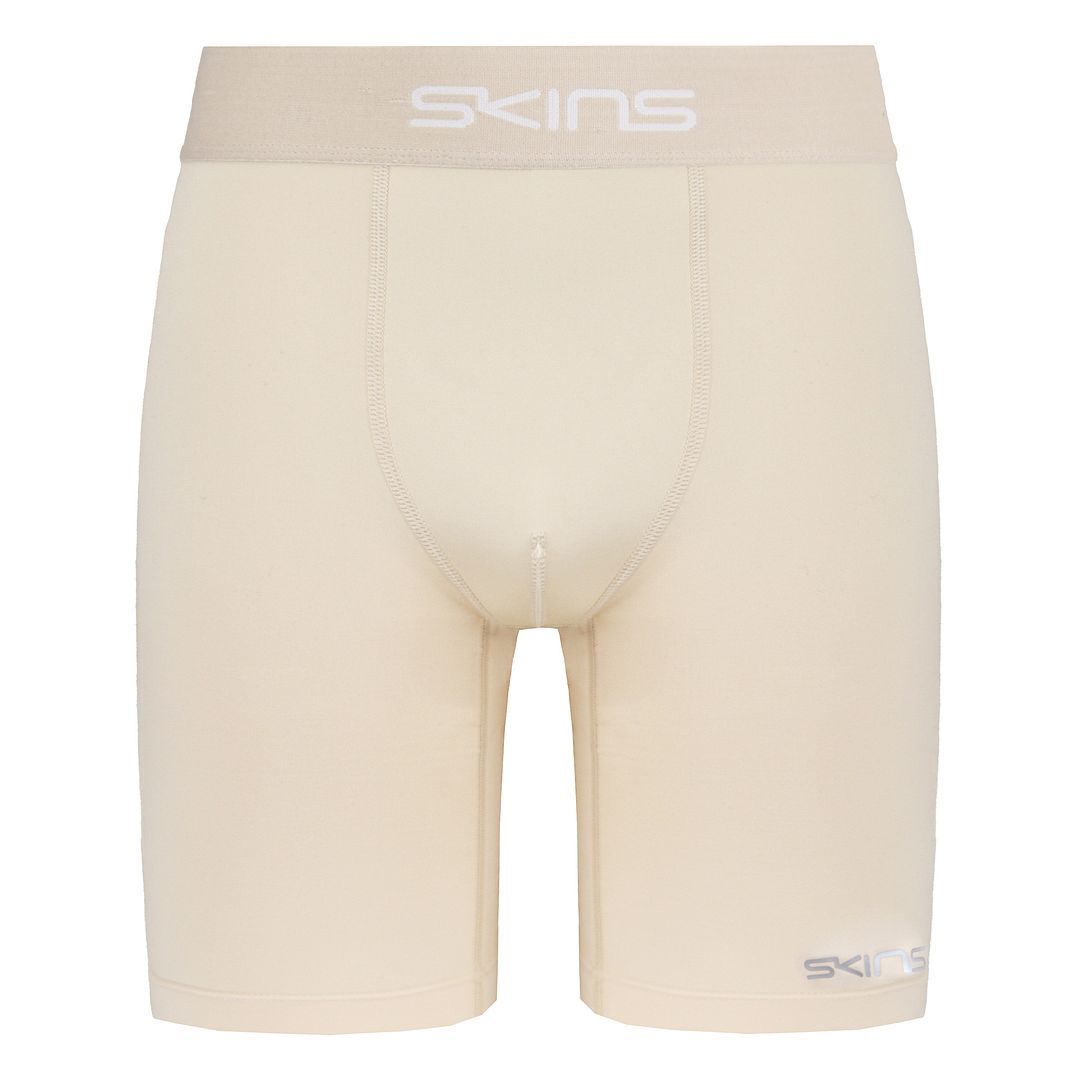 Herren Beige Kompressions-Boxershorts