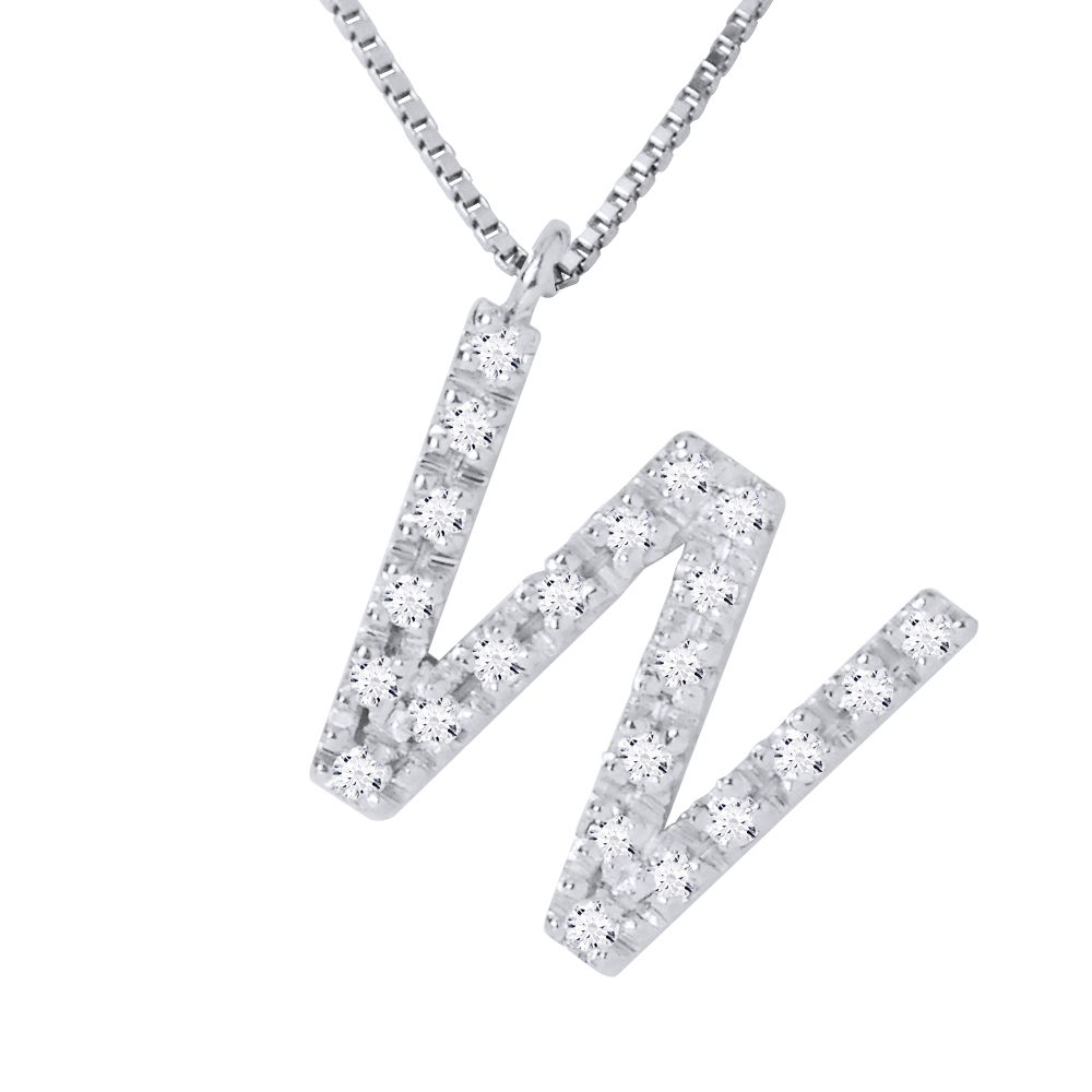 Diamant-Initialen-Halskette
