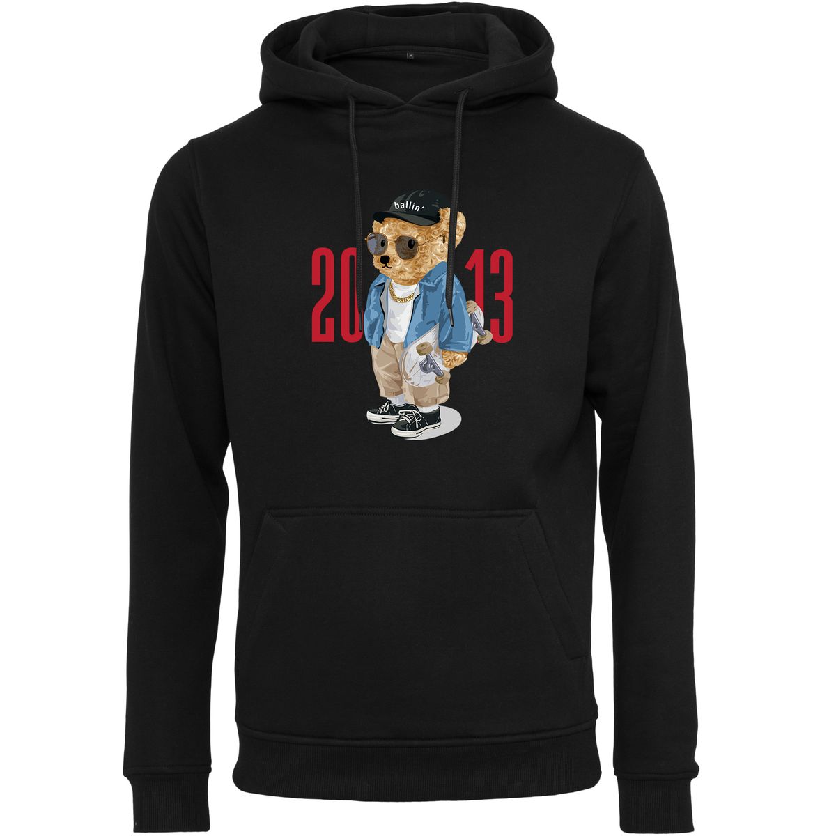 Urban Skater Bär Grafik Hoodie