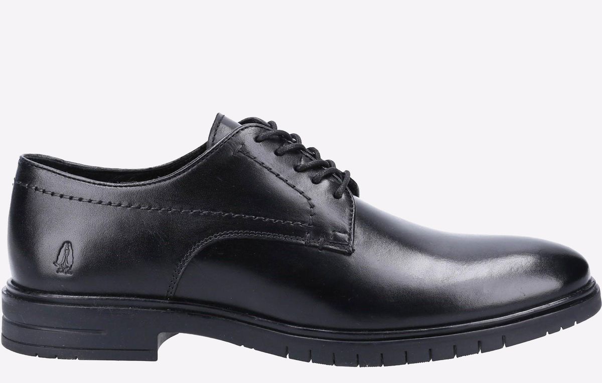 Hush Puppies Sterling Schwarze Herren Schnürschuhe Aus Leder
