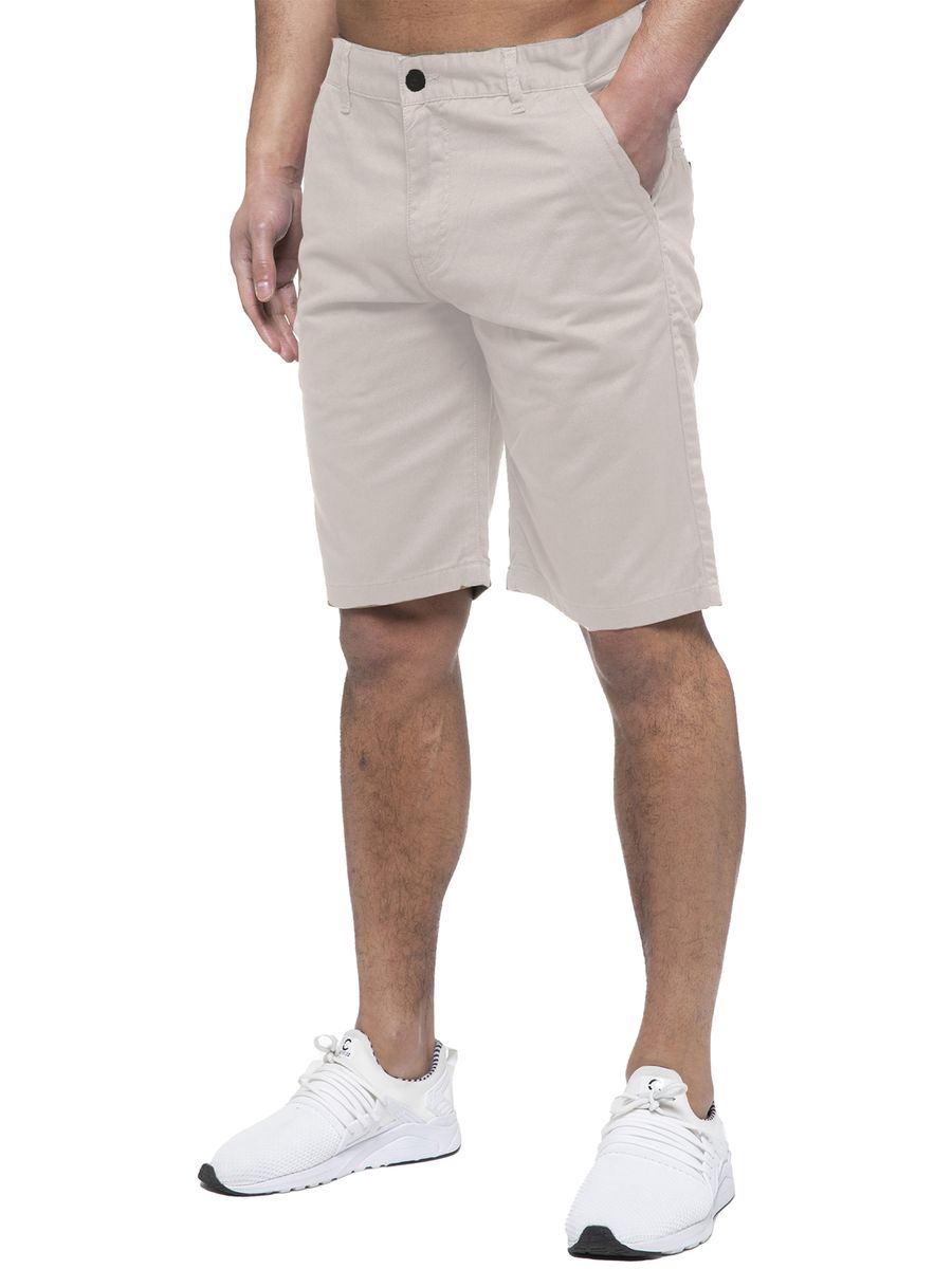 Klassische Baumwoll-Chino-Shorts