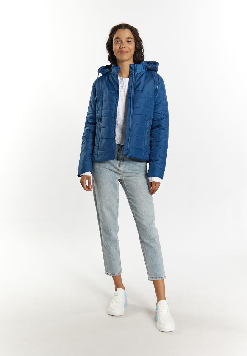 Leicht wattierte Steppjacke mit Kapuze