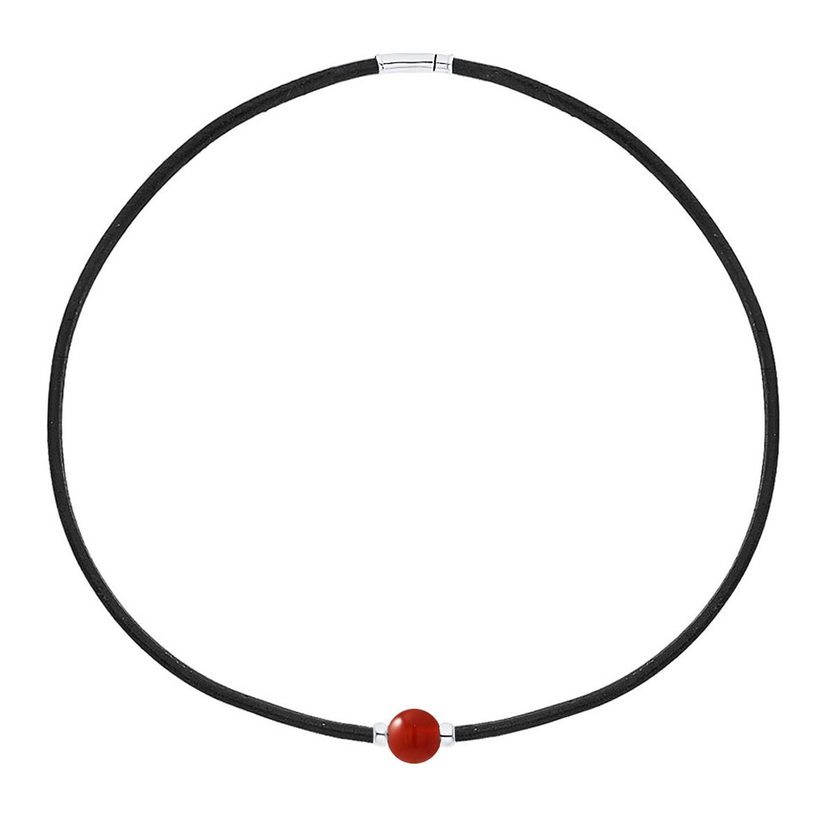 Minimalistische Lederhalskette