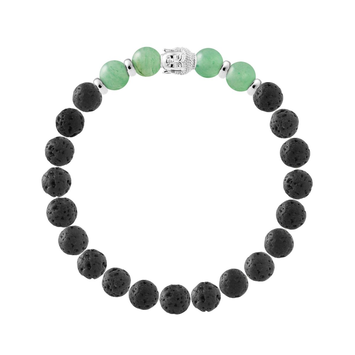 Lava Stein Aventurin Perlenarmband