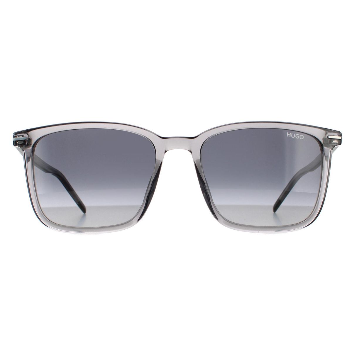 Graue Sonnenbrille mit quadratischem Rahmen