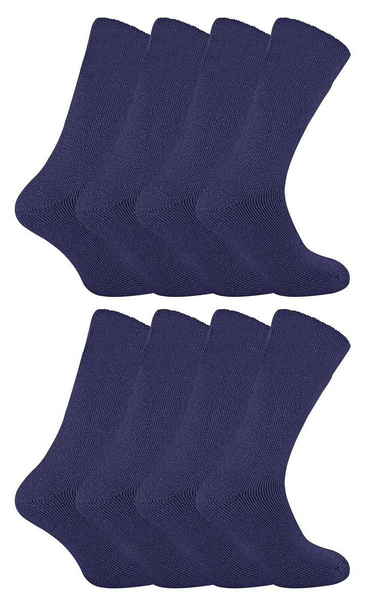 8 Pack Herren Thermo-Schlafsocken | Weiche & bequeme warme Bettsocken für Männer - Airforce