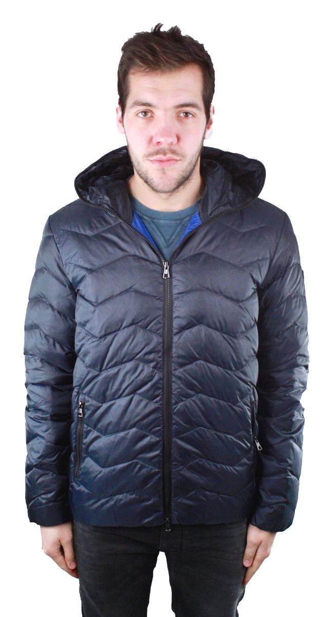Herren Dunkelblaue Steppjacke