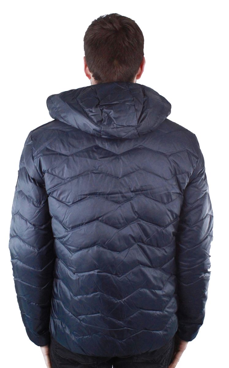 Gesteppte Pufferjacke mit Chevron-Muster