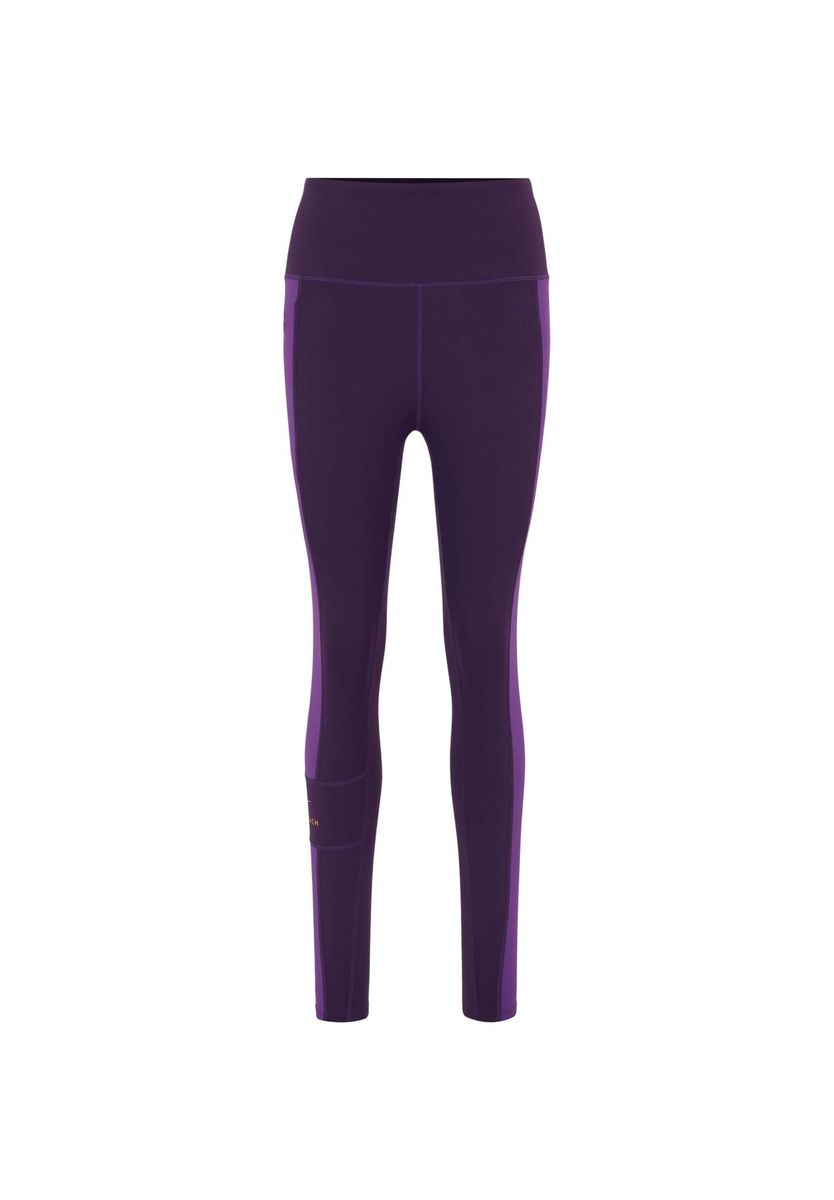 Lila, hoch taillierte Sportleggings
