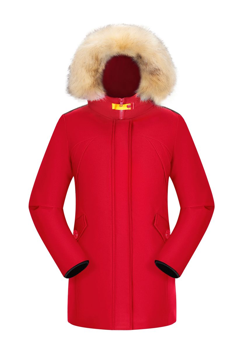 Winterparka für Damen mit Kunstfellkapuze
