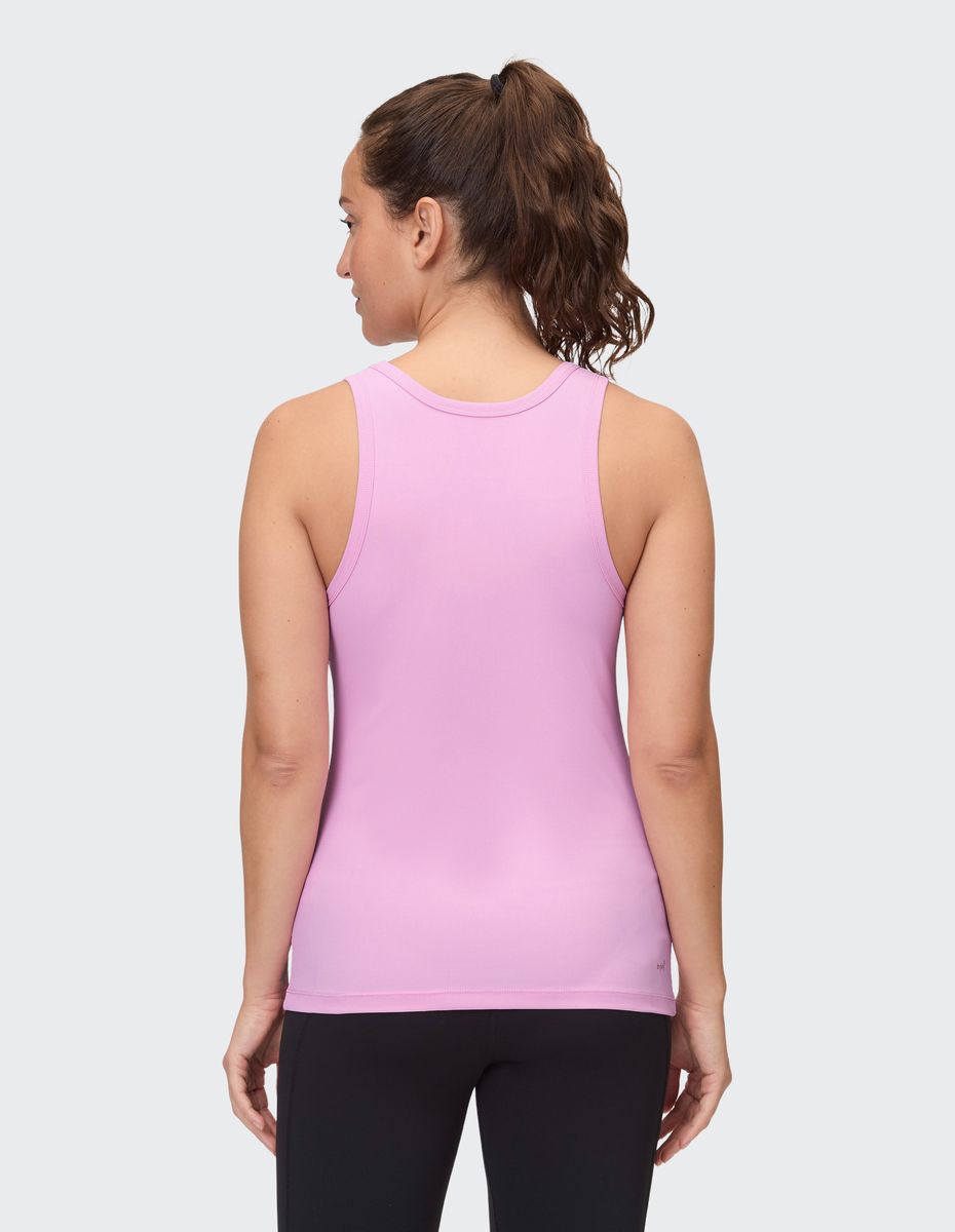 Geripptes Tanktop mit Rundhalsausschnitt