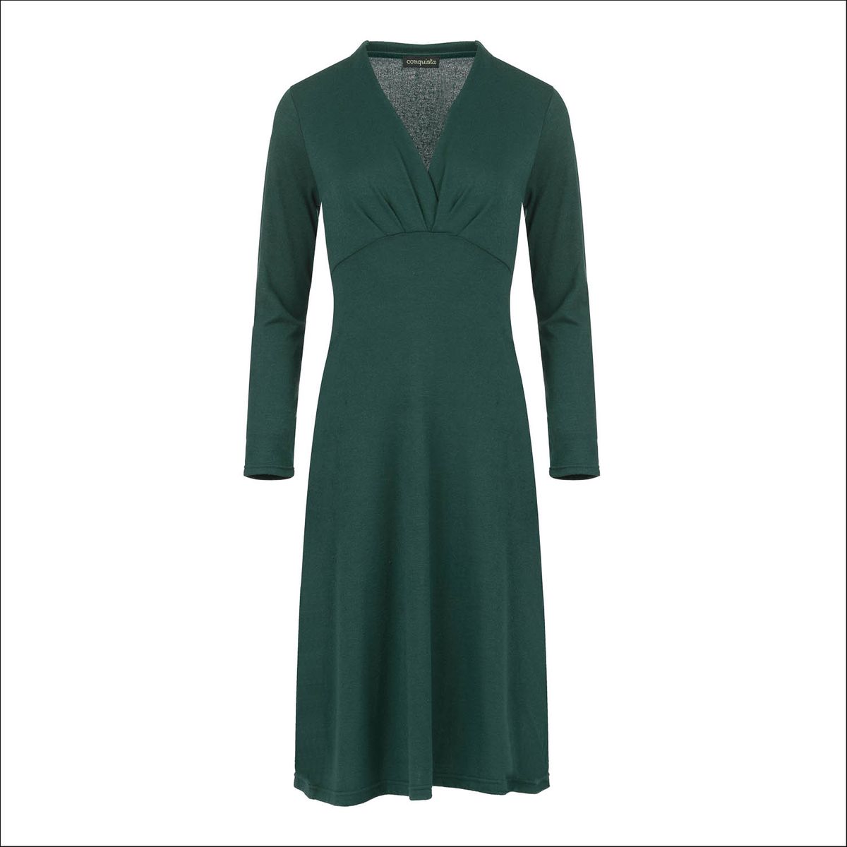 Knielanges Empire-Strickkleid