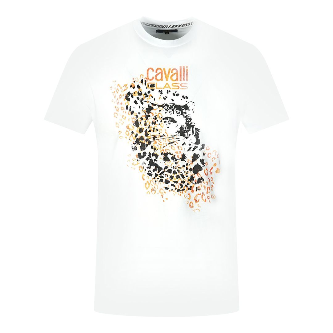 T-Shirt mit Leoparden-Silhouette-Print