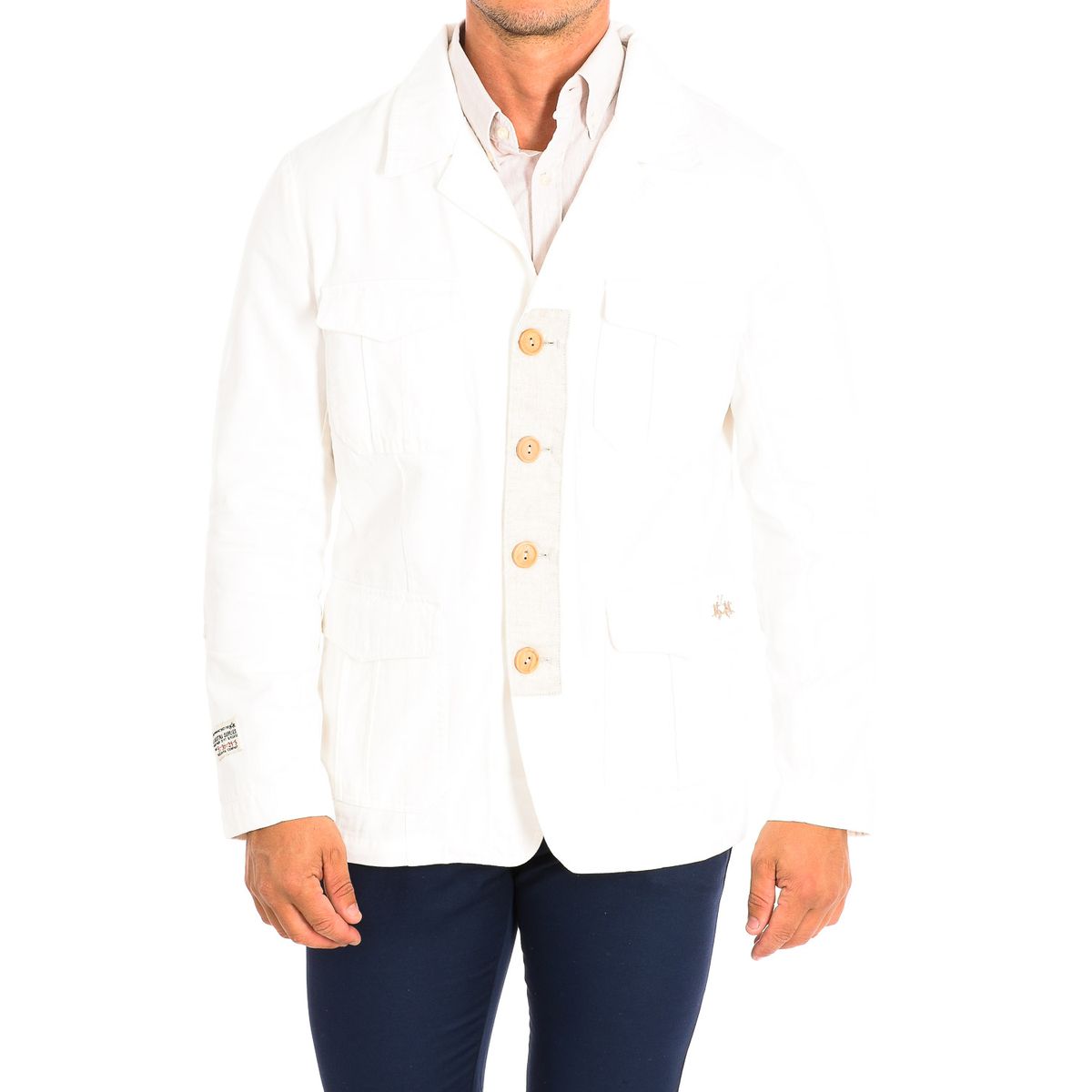 Herren Safari Jacke aus Baumwolltwill