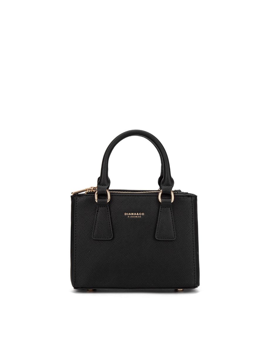 Elegante strukturierte Henkeltasche