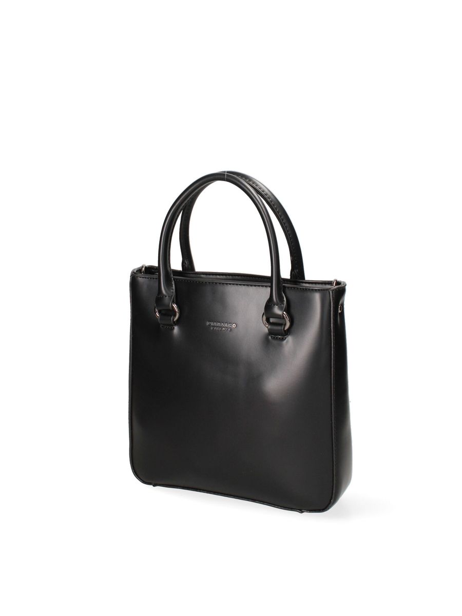 Strukturierte Mini-Handtasche mit Griff