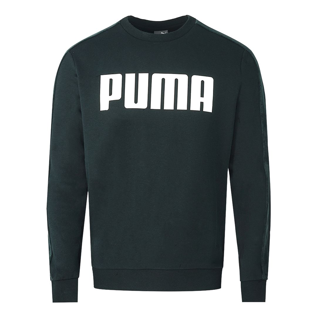 Sweatshirt mit Samt-Logo-Tape