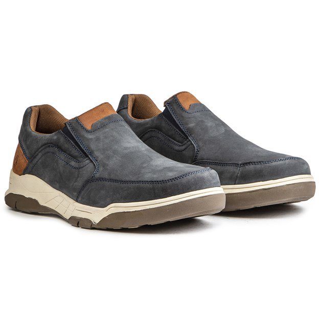 Slip-On Laufschuhe aus Leder