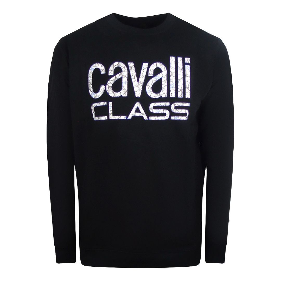 Cavalli Class Sweatshirt mit Logo-Print