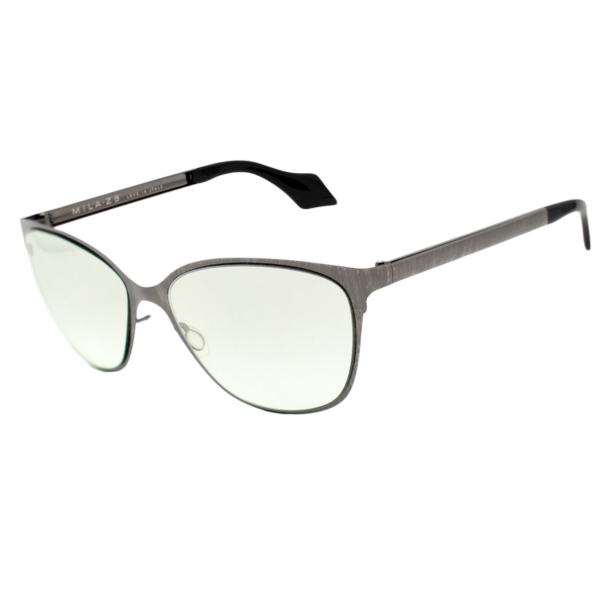 Cat-Eye Sonnenbrille mit Metallrahmen