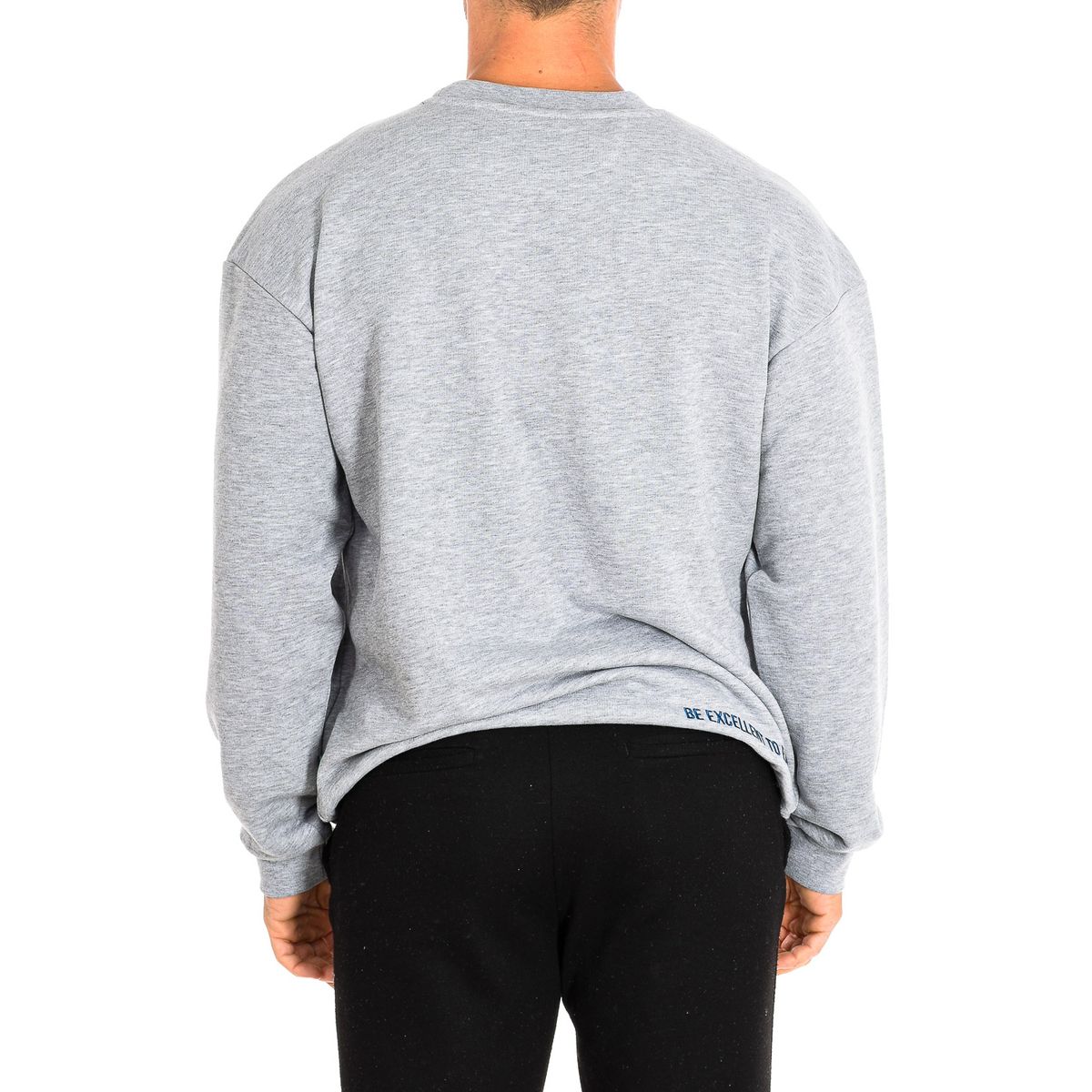 Baumwoll-Sweatshirt mit buntem Logo-Patch