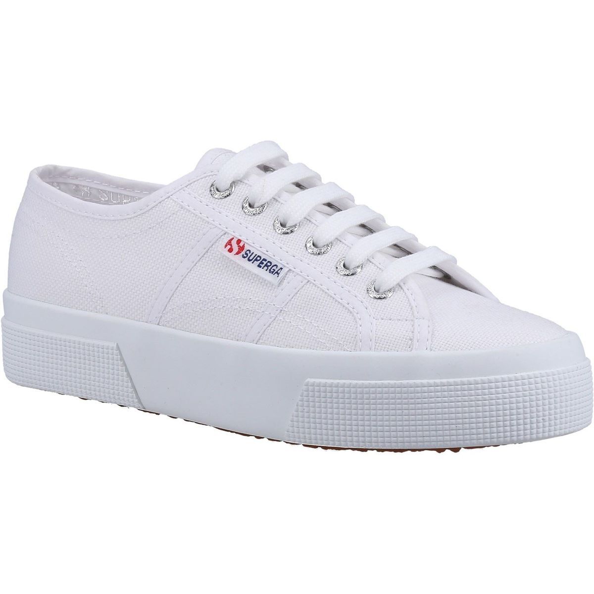 Superga 2740 Platform Cotton Damen Weiß Turnschuhe
