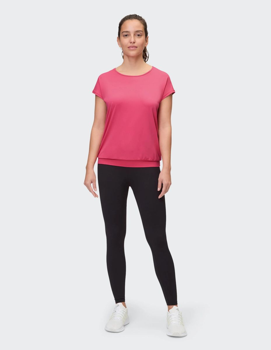 Locker geschnittenes Activewear-T-Shirt