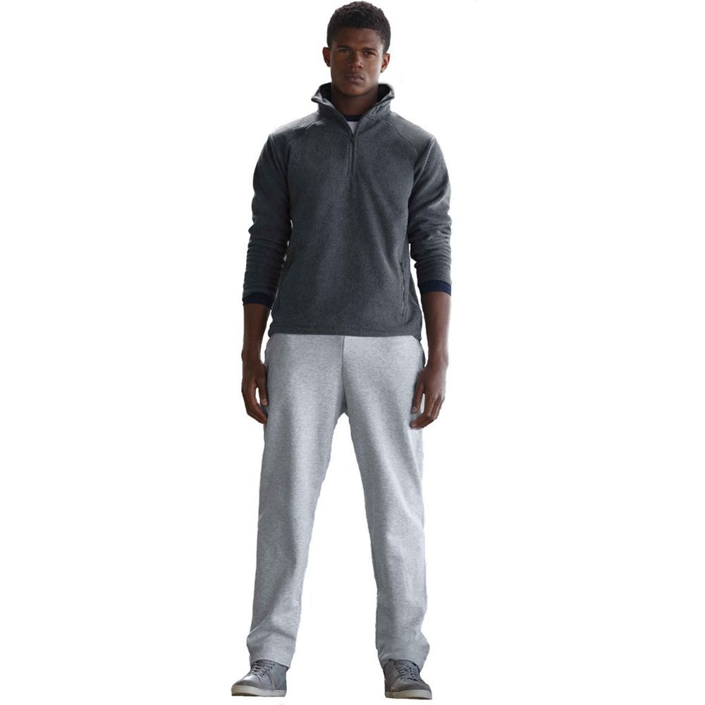 Fleece-Jogginghose mit offenem Saum