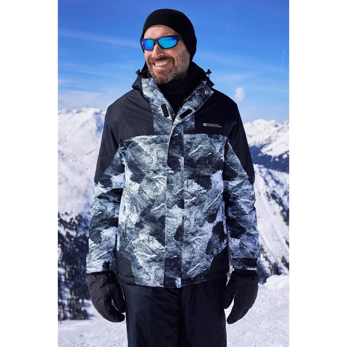 Herren Isolierte Wasserdichte Skijacke