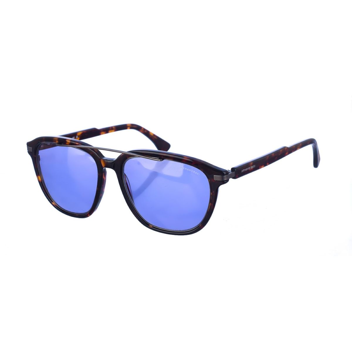 Rechteckige Pilotenbrille mit Metalldetail