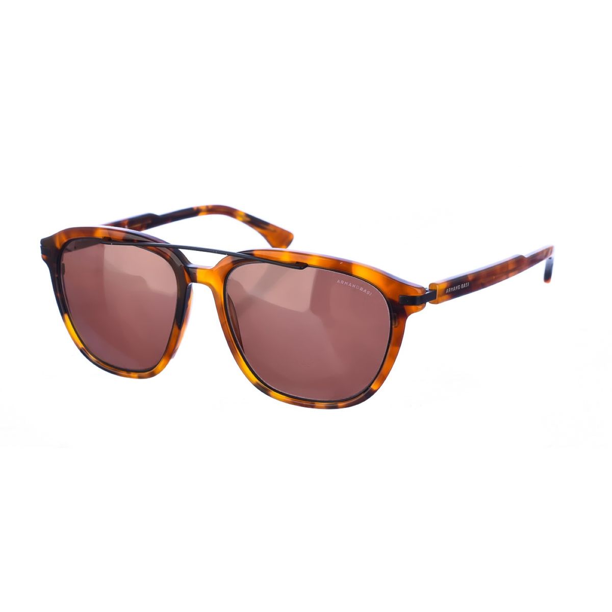 Rechteckige Pilotenbrille mit Metalldetail