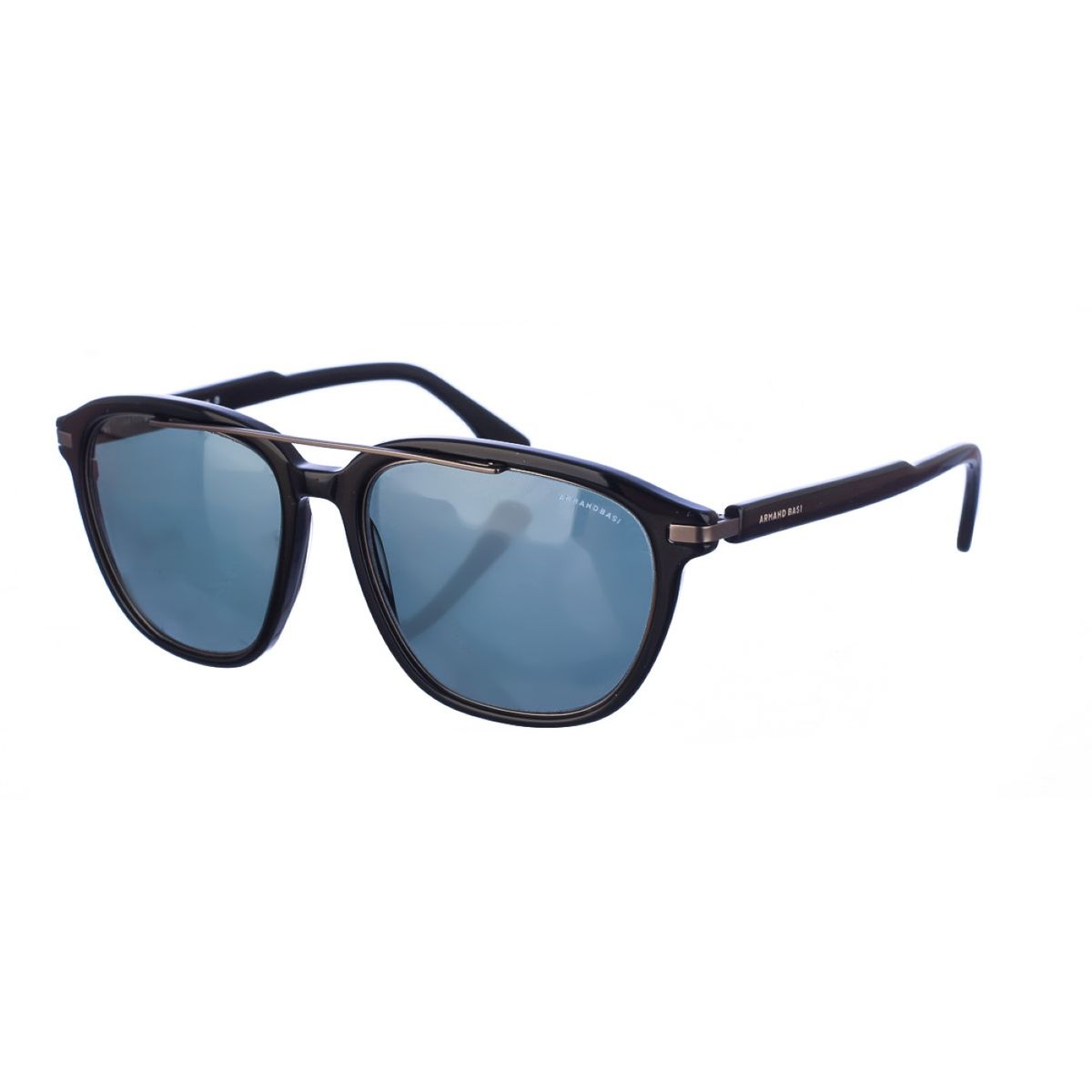 Rechteckige Pilotenbrille mit Metalldetail