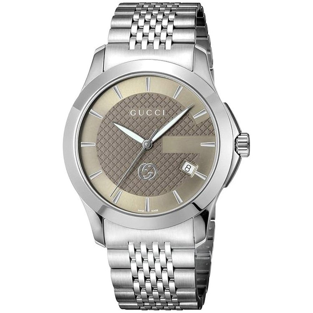 Klassische Armbanduhr mit strukturiertem Zifferblatt