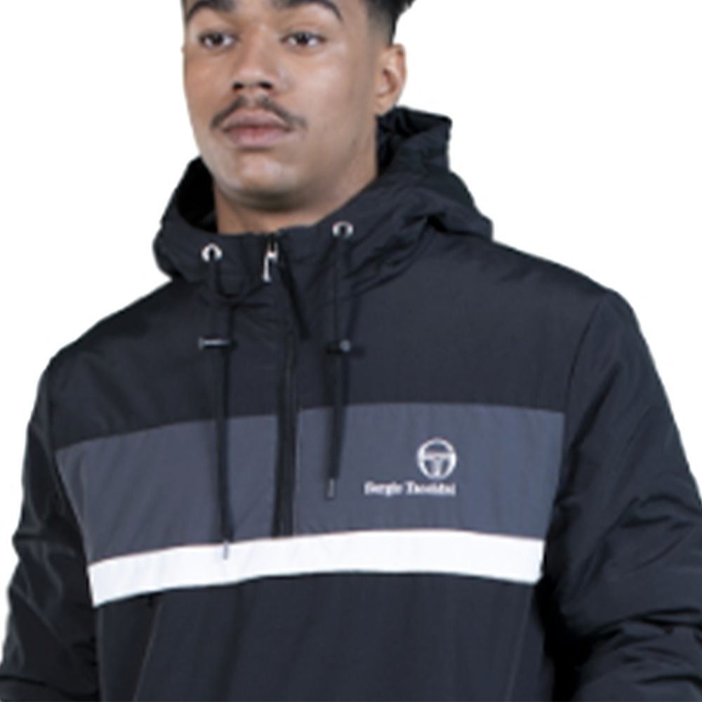 Color-Block Anorak mit halbem Reißverschluss
