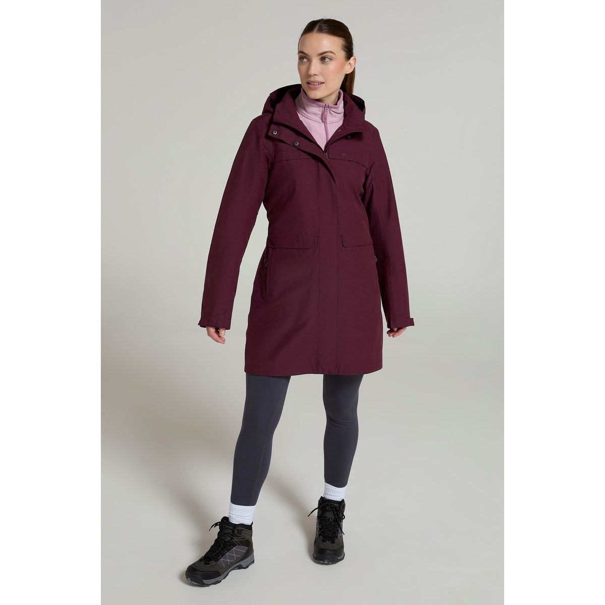 Mountain Warehouse - "Cloudburst" Jacke, wasserfest für Damen (Burgunderrot)