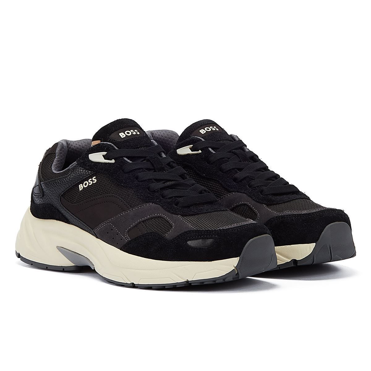 Herren Turnschuhe aus schwarzem Wildleder