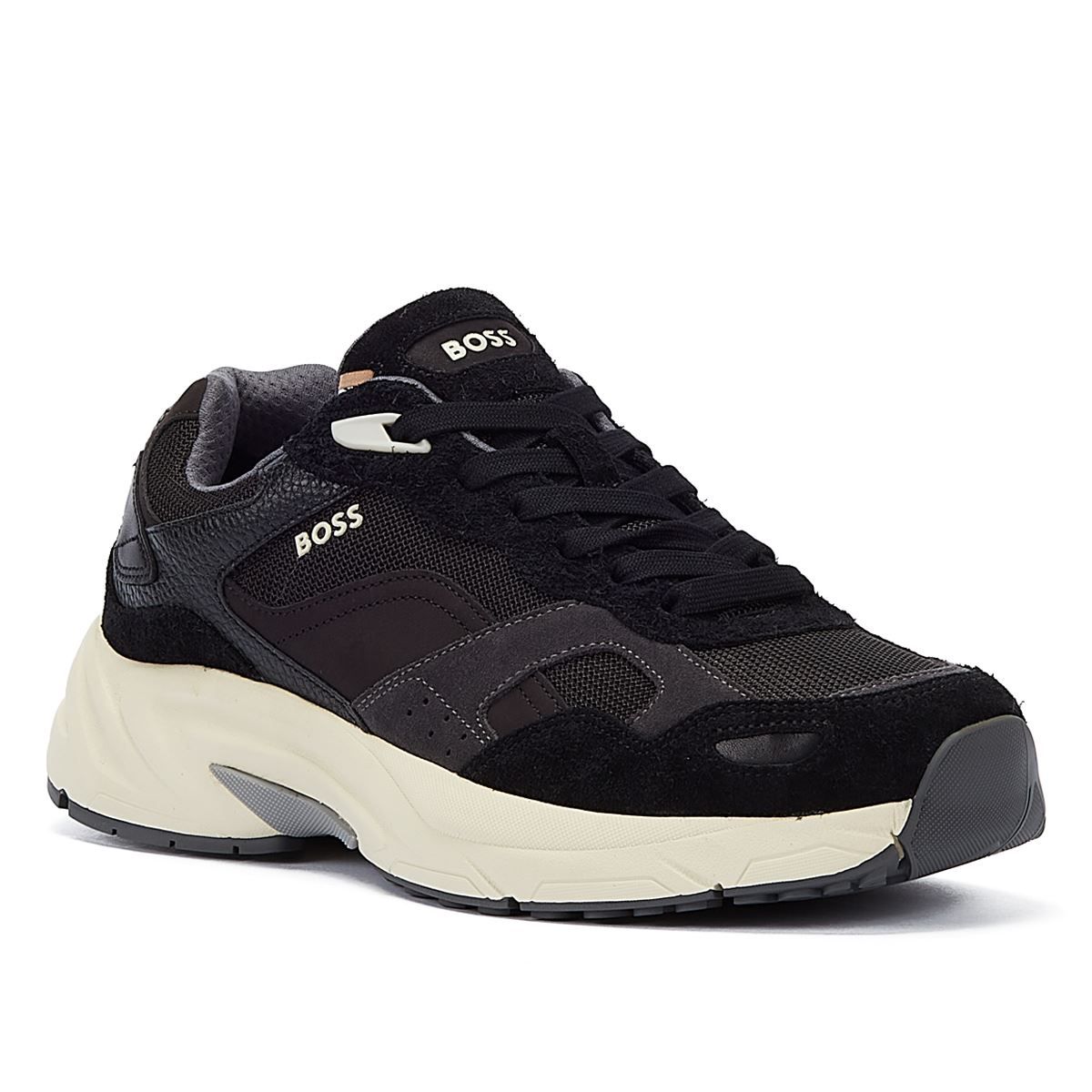 Laufschuh-Inspirierte Sneaker aus Materialmix