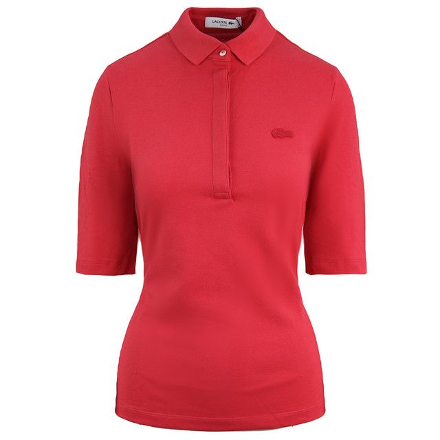 Figurbetontes Kurzarm-Poloshirt