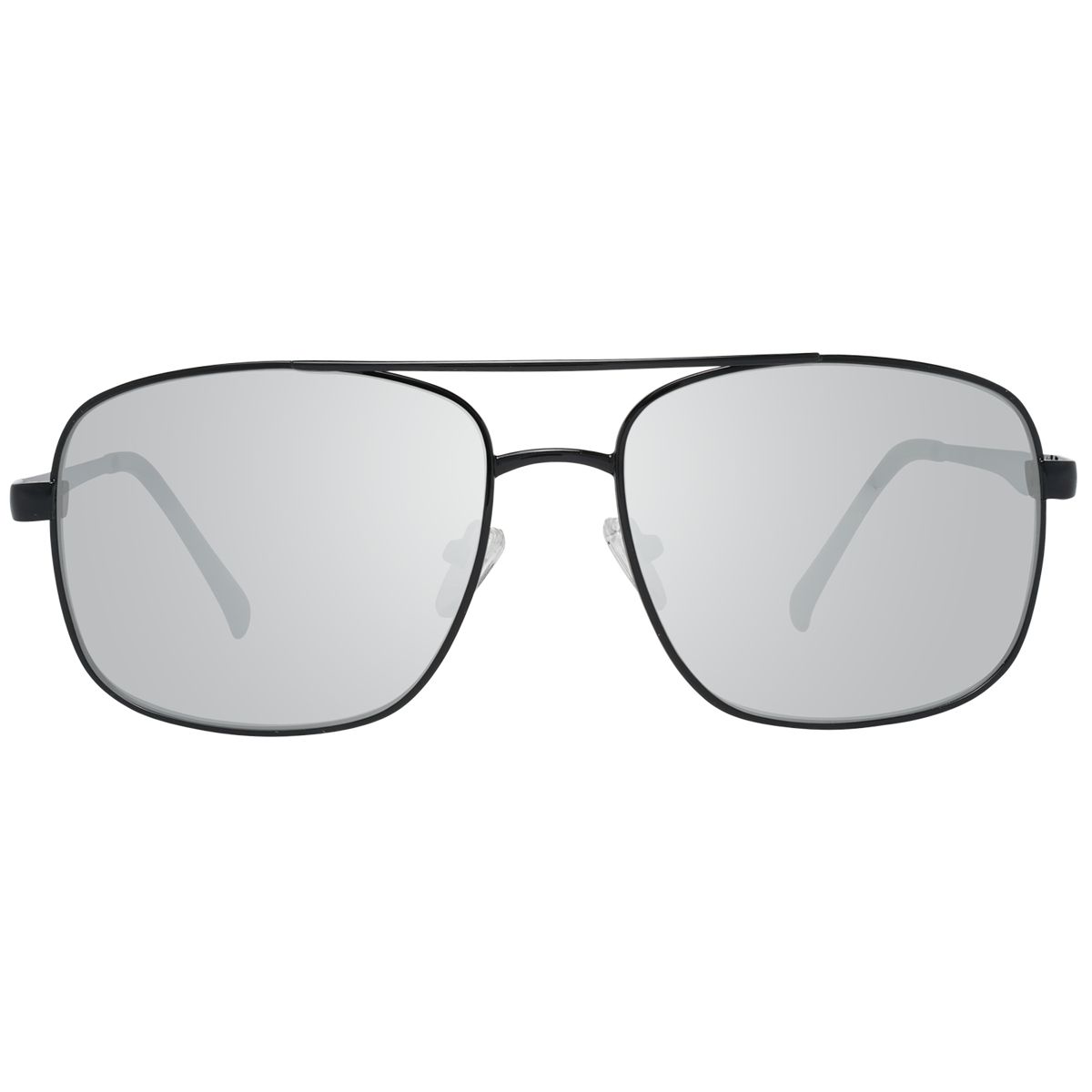 Quadratische Aviator-Sonnenbrille mit verspiegelten Gläsern