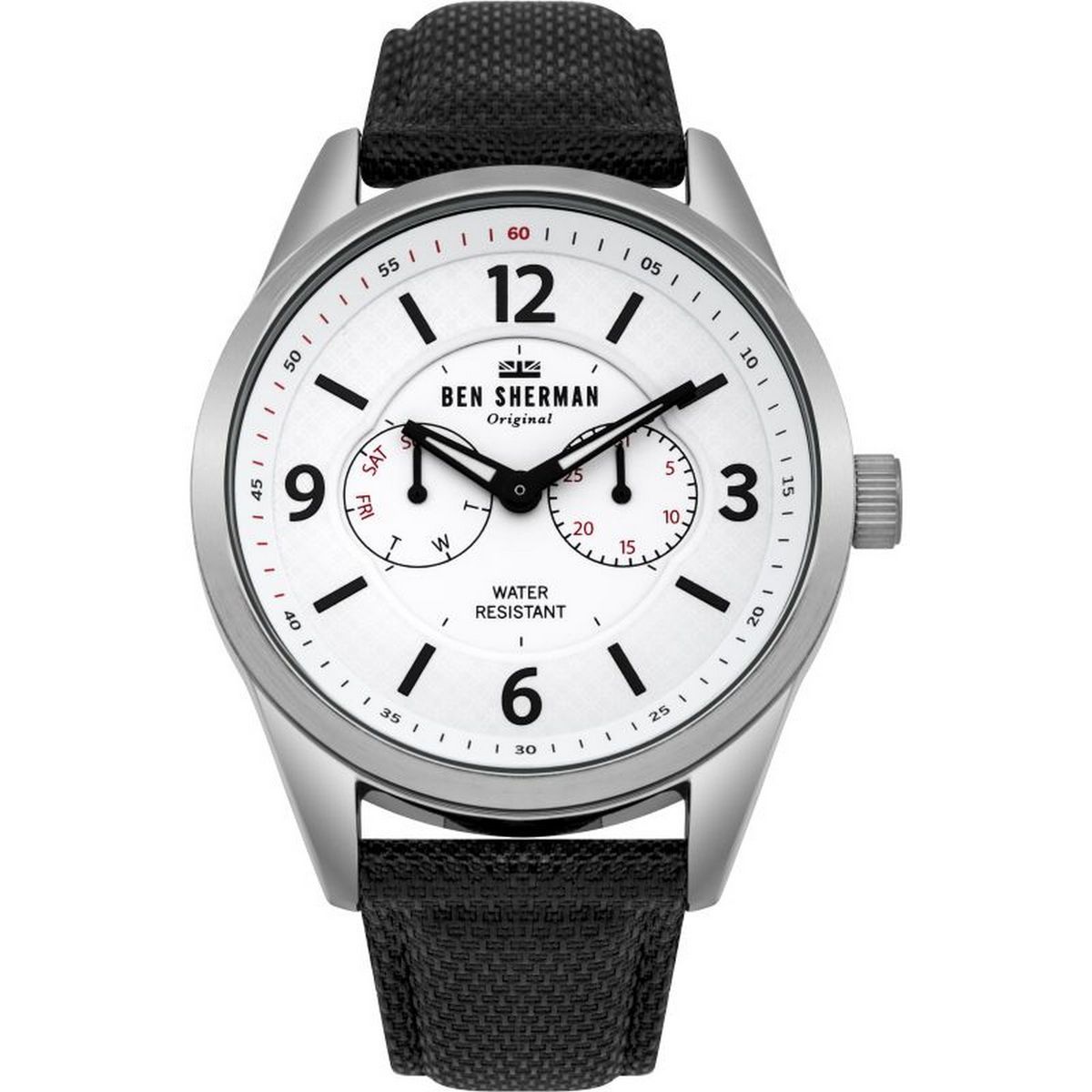 Klassische Herren-Analog-Uhr mit Tagesanzeige