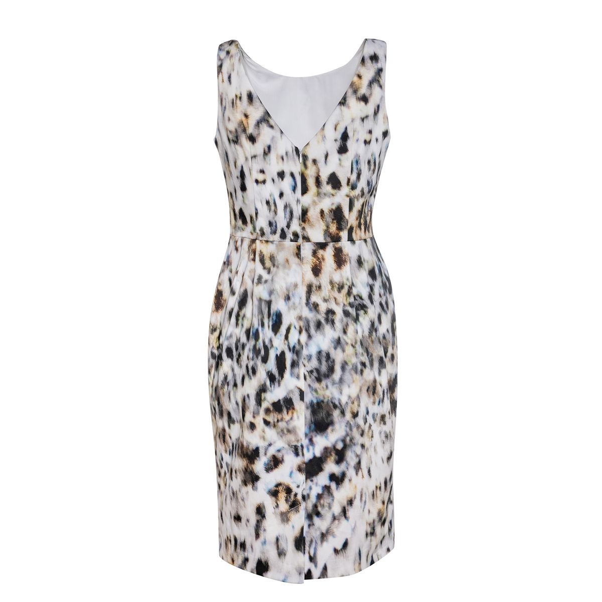 Ärmelloses Kleid mit Tiermuster